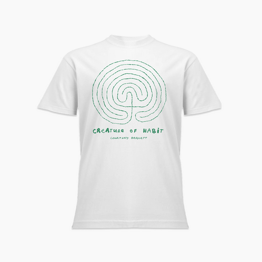 Creature of Habit white t-shirt